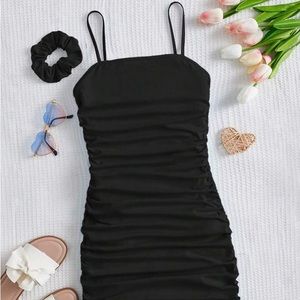 Black bodycon dress